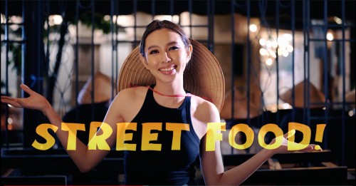 Clip:  Thùy Tiên khoe chân dài, body săn chắc trong clip giới thiệu ẩm thực Việt Nam gửi đến MGI