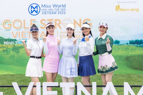 Hoa hậu Đỗ Mỹ Linh, Lương Thùy Linh hội ngộ trên sân golf cùng dàn thí sinh Miss World Vietnam 2022