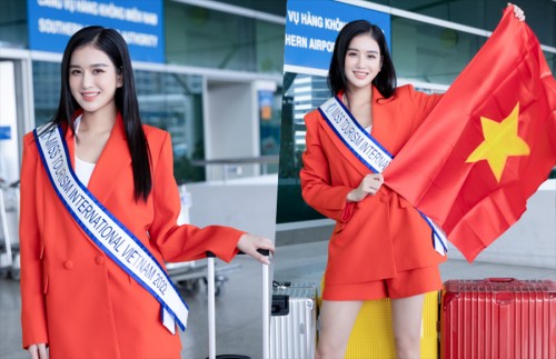 Á hậu Nguyễn Nga lên đường thi Miss Tourism International 2022