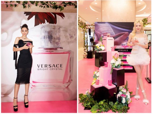 HOA HẬU TIỂU VY, LIZ KIM CƯƠNG TỎA SÁNG TẠI SỰ KIỆN POP-UP CỦA VERSACE