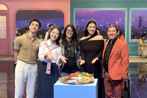 Thiên Ân quảng bá ẩm thực Việt trên chương trình truyền hình VTV