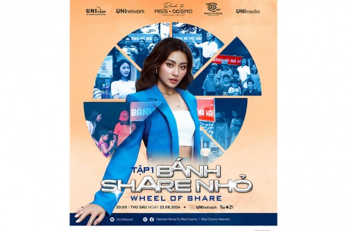 HOA HẬU XUÂN HẠNH MANG DỰ ÁN CỘNG ĐỒNG DÀNH CHO NGƯỜI VÔ GIA CƯ ‘WHEEL OF SHARE - BÁNH SHARE NHỎ’’ ĐẾN MISS COSMO 2024