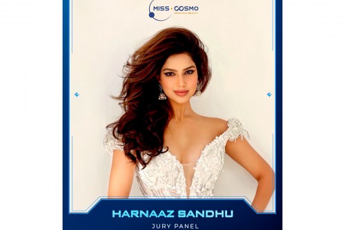 GIÁM KHẢO THỨ 5 CỦA MISS COSMO 2024 CHÍNH THỨC LỘ DIỆN: MISS UNIVERSE 2021 - HARNAAZ SANDHU 