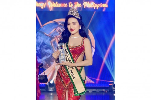 Nhan sắc Việt Vũ Thị Hoa lộng lẫy đăng quang Mrs Earth International 2024