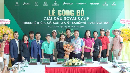 RA MẮT ROYAL’S CUP 2025– GIẢI GOLF CHUYÊN NGHIỆP THUỘC HỆ THỐNG VGA TOUR DO ROYAL LONG AN GOLF & COUNTRY CLUB VÀ  HIỆP HỘI GOLF VIỆT NAM ĐỒNG TỔ CHỨC