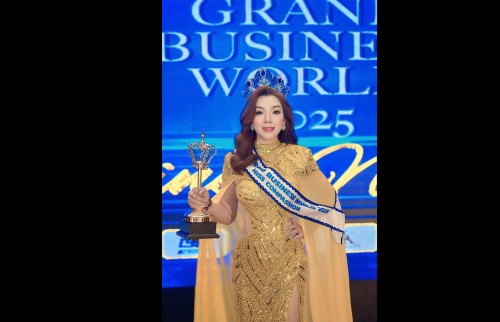 NGUYỄN THỊ TƯỜNG VY – ĐẠT GIẢI THƯỞNG  HOA HẬU NHÂN ÁI TẠI MISS GRAND BUSINESS WORLD 2025