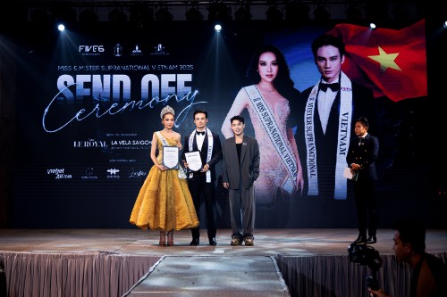 Minh Khắc - Kỳ Duyên biểu diễn ấn tượng tại buổi send-off Miss & Mister Supranational 2025