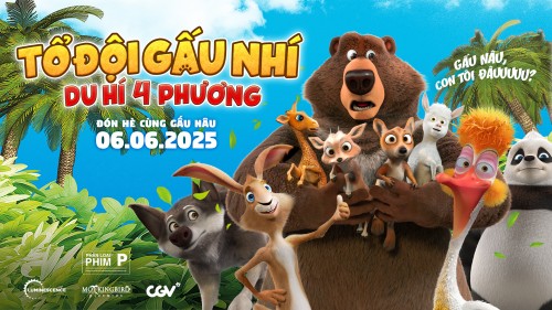 Tổ Đội Gấu Nhí: Du Hí 4 Phương: Chuyến phiêu lưu quanh thế giới của loạt phim hoạt hình đình đám.