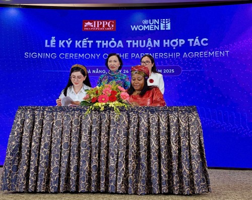 CEO IPPG Lê Hồng Thủy Tiên ký kết hợp tác chiến lược với UN Women, khẳng định vai trò tiên phong vì bình đẳng giới và chuyển đổi số nhân văn .