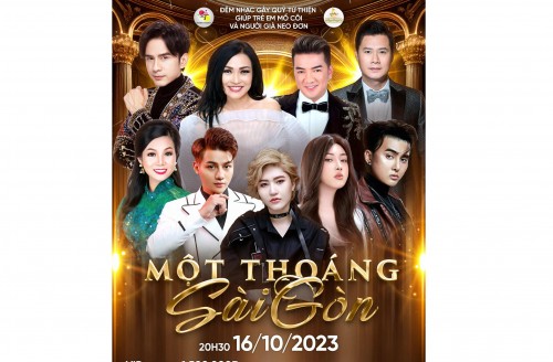 Dương Hồng Loan, Chu Thúy Quỳnh, Đạt G, Vicky Nhung cùng sàn sao góp giọng đêm nhạc thiện nguyện Một thoáng Sài Gòn.