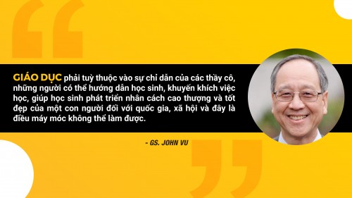 Giáo sư John Vu – Nguyên Phong: AI không thể thay thế người thầy trong giáo dục con người