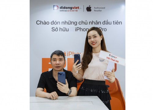 Vợ chồng NSND Công Lý tiếp tục chọn Di Động Việt để lên đời iPhone 17 Pro Max