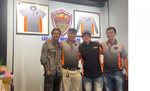 Long Điền tham dự lễ ra mắt CLB Moto Chợ Lớn