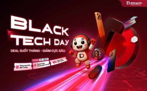 Black Tech Day lớn nhất năm: Điện thoại giảm gần 10 triệu đồng, phụ kiện từ 9.000 đồng