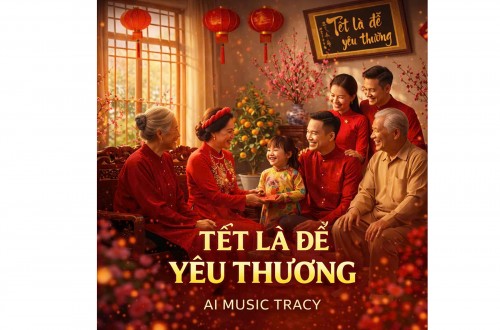 AI MUSIC TRACY – HÀNH TRÌNH SÁNG TẠO ÂM NHẠC MỚI MẺ GIỮA KỶ NGUYÊN SỐ VỚI SẢN PHẨM MỞ MÀN TẾT LÀ ĐỂ YÊU THƯƠNG