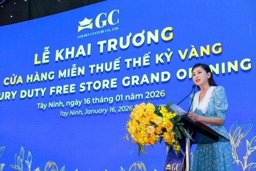 Cửa hàng miễn thuế Mộc Bài của ông Johnathan Hạnh Nguyễn công ty IPPG đã khai trương