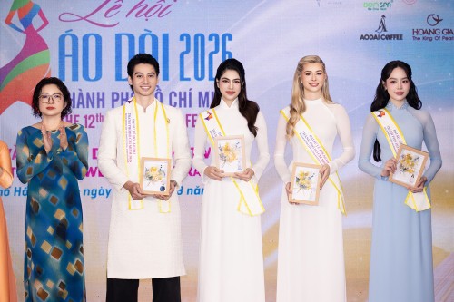 HOA HẬU THANH THỦY, TIỂU VY, LƯƠNG THÙY LINH TRỞ THÀNH ĐẠI SỨ LỄ HỘI ÁO DÀI TP.HCM LẦN THỨ 12 NĂM 2026