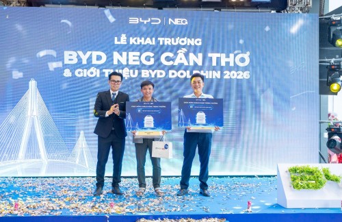 Cần Thơ chính thức có showroom chuẩn 4S, BYD đẩy mạnh xe điện đô thị tại miền Tây